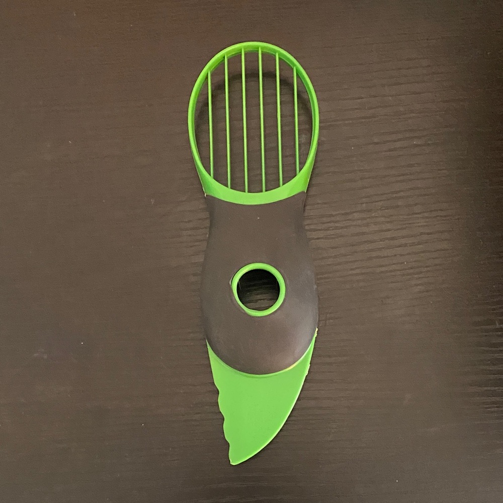 Green and Brown Avocado Slicer